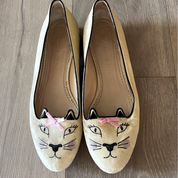 Charlotte Olympia Shoes Charlotte Olympia Kitty Flats 395 Womens 95